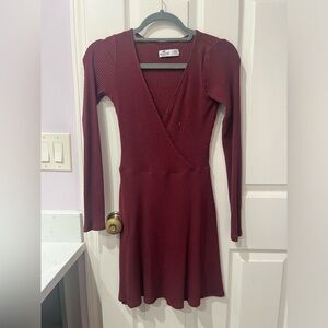 Red Long Sleeve Dress from Hollister